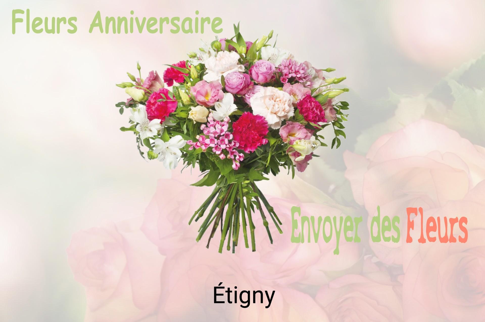 Bouquet de fleurs d’anniversaire livré à Étigny